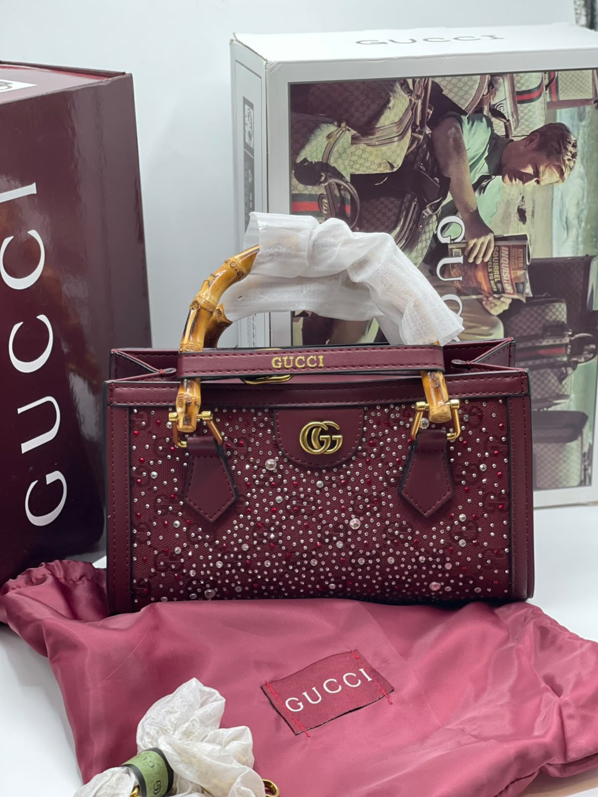 GG Diana Crystal Handbag